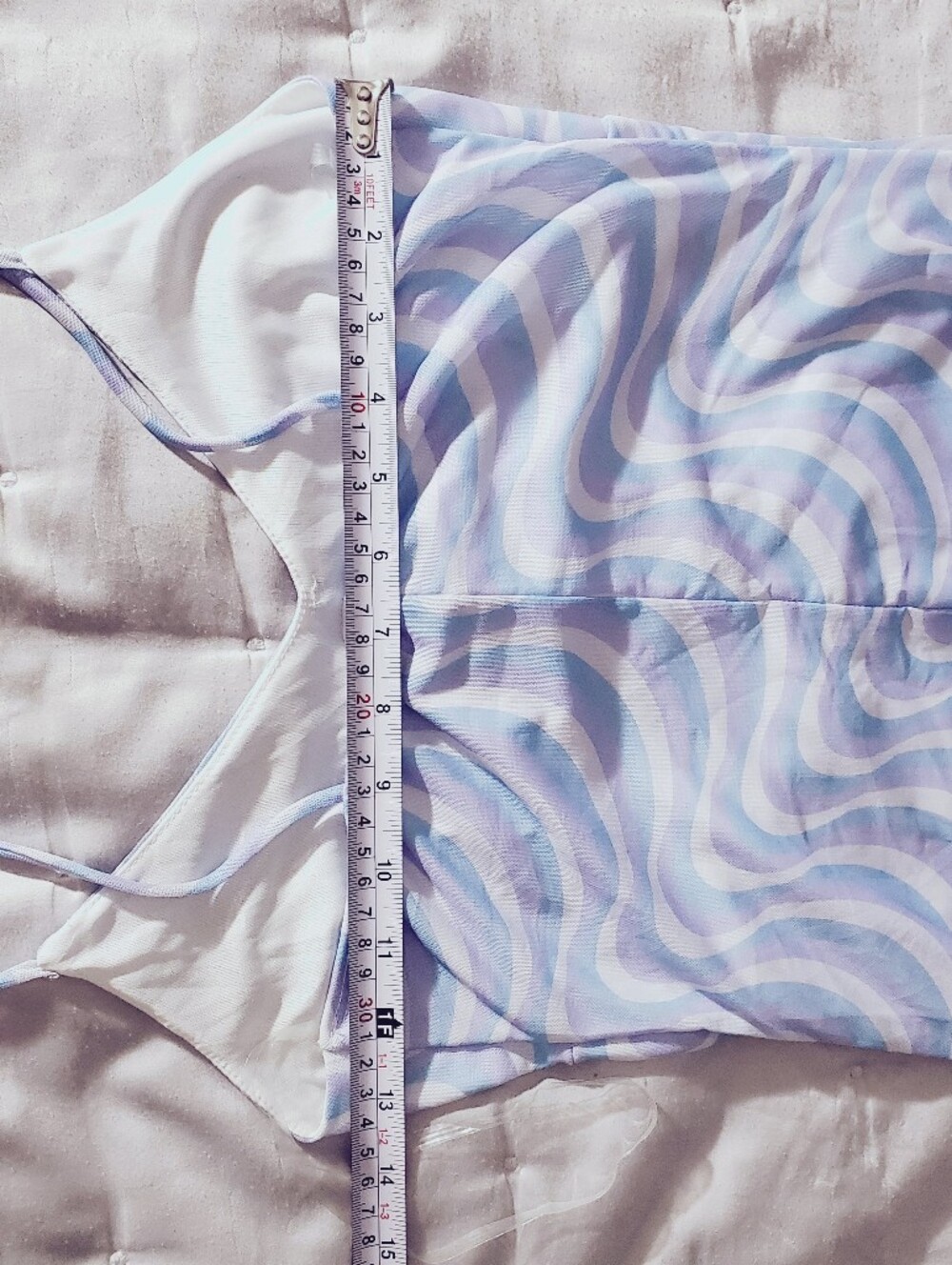 CAUTION TO THE WIND Rare Retro Hippie Psychedelic Swirl Soft Slip Dress - Picture 8 of 8